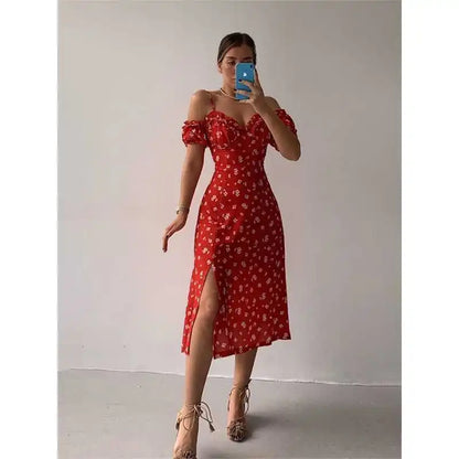 Rustic Bloom Maxi Dress