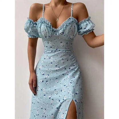 Rustic Bloom Maxi Dress