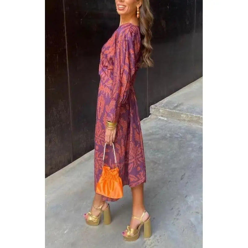 Isla - Floral Ruched Maxi Dress