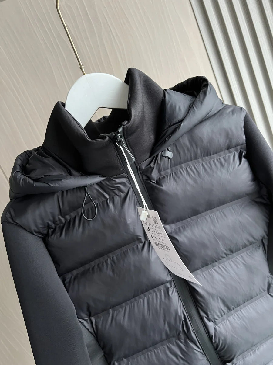 Women’s Lightweight Hooded Puffer Jacket with Zipper