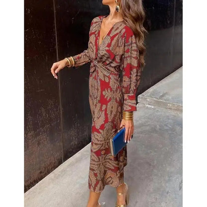 Isla - Floral Ruched Maxi Dress