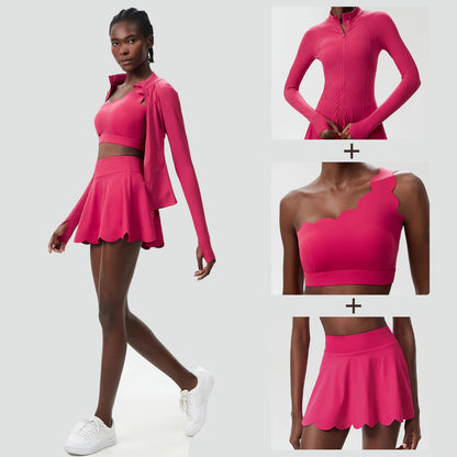 Women’s Sculpting 3-Piece Active Set with Skirt and Jacket