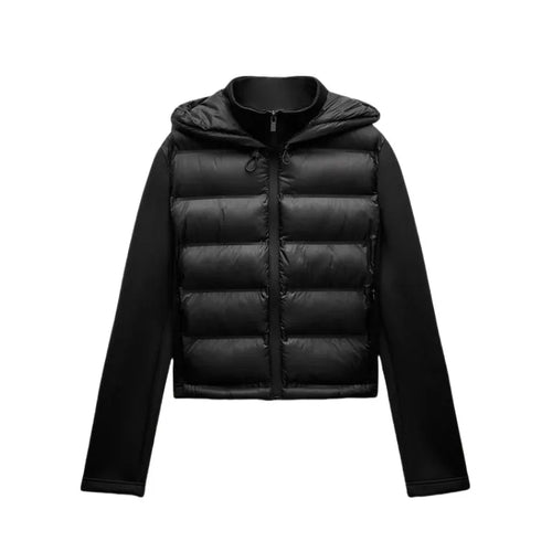 Women’s Lightweight Hooded Puffer Jacket with Zipper
