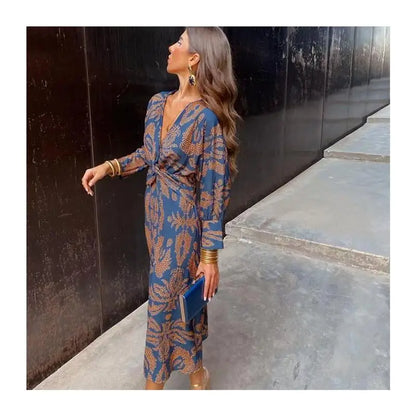 Isla - Floral Ruched Maxi Dress