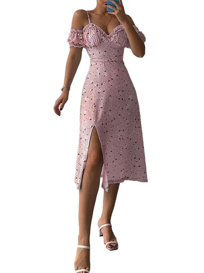 Rustic Bloom Maxi Dress