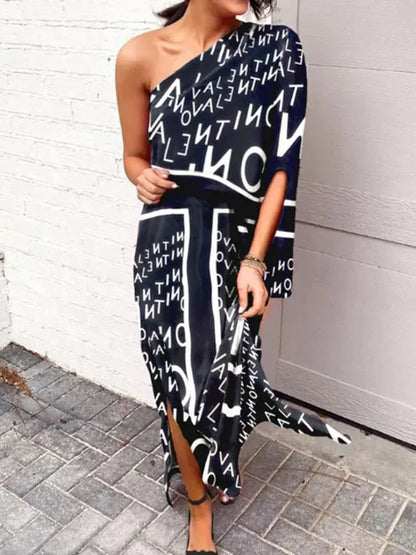 Isola One-Shoulder Dress