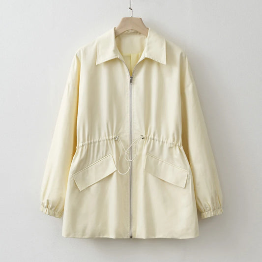 Women’s Adjustable Waist Zip Utility Jacket