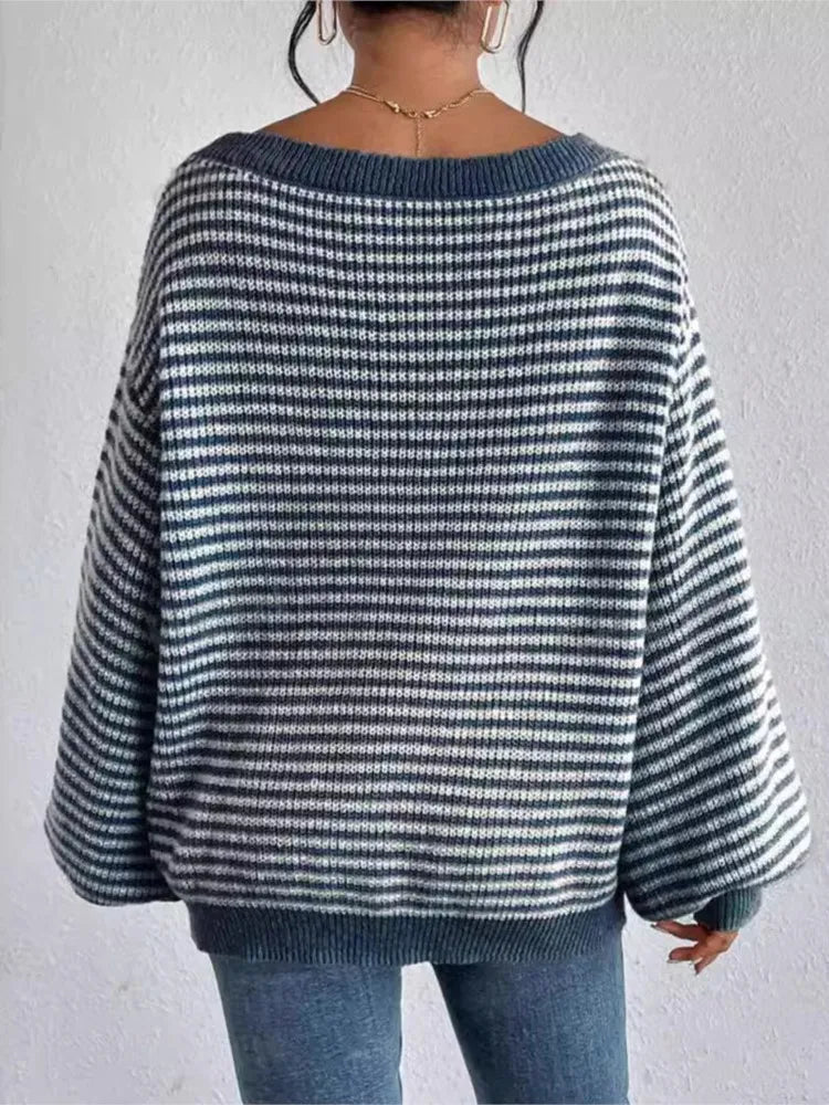 Ribbed Knit Long Sleeve Midi Dress