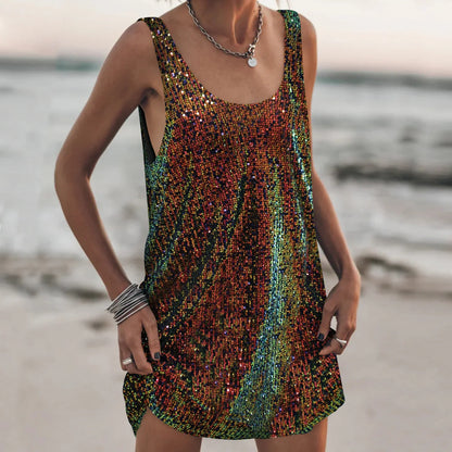 Sequin Tank Mini Dress