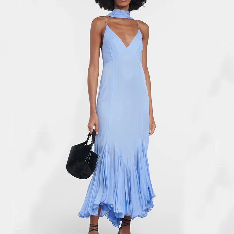 Celeste Scarf Midi Dress