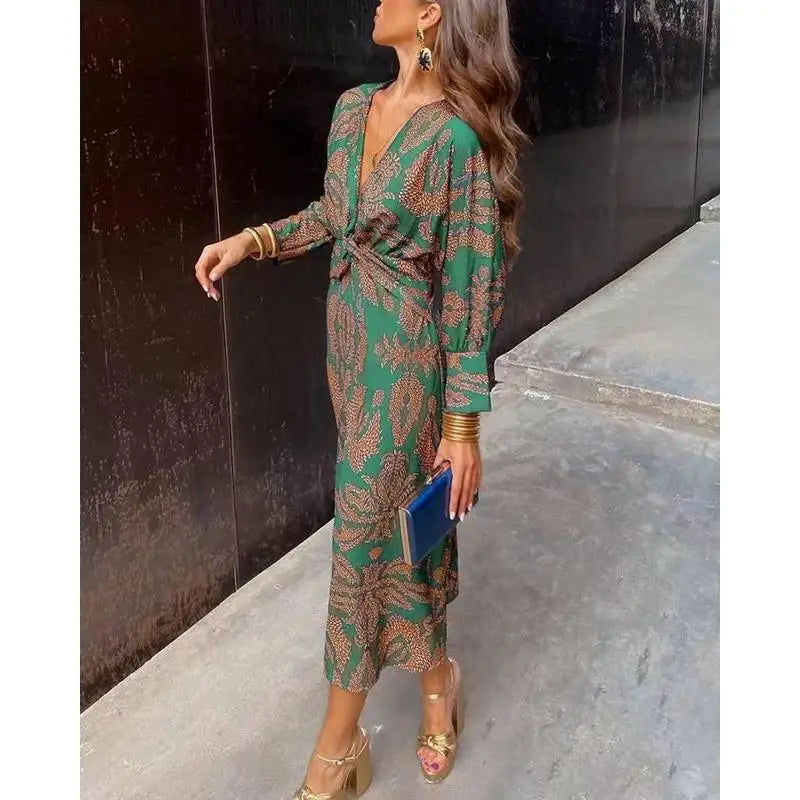 Isla - Floral Ruched Maxi Dress