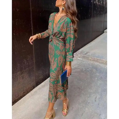 Isla - Floral Ruched Maxi Dress