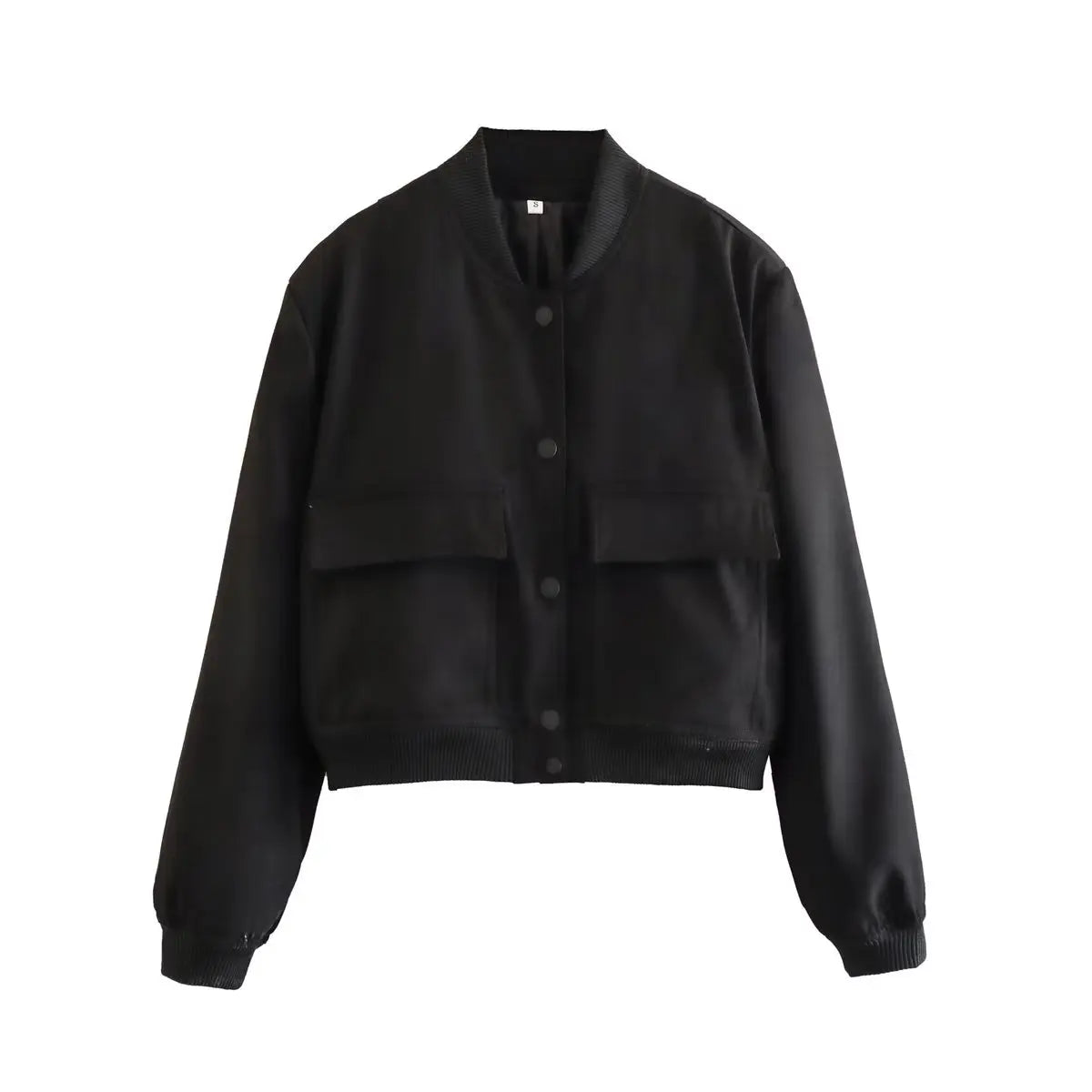 Women’s Lightweight Bomber Jacket with Front Pockets