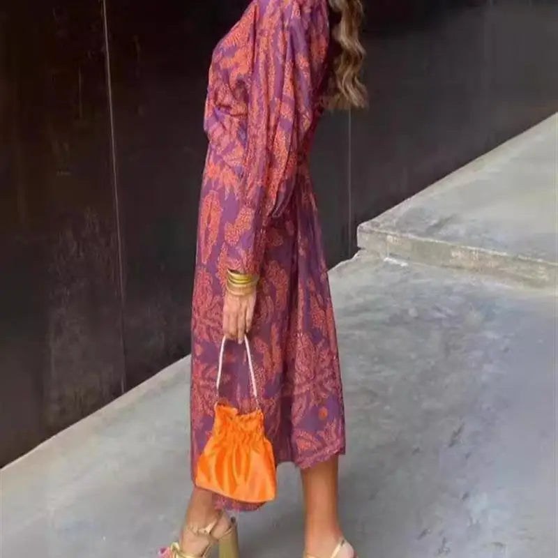 Isla - Floral Ruched Maxi Dress