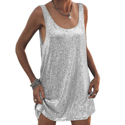 Sequin Tank Mini Dress