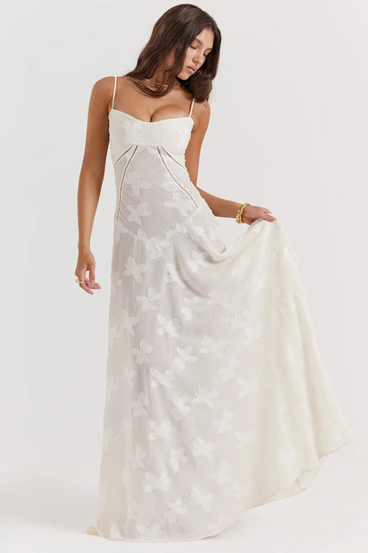Floral Cowl Neck Slip Midi Dress