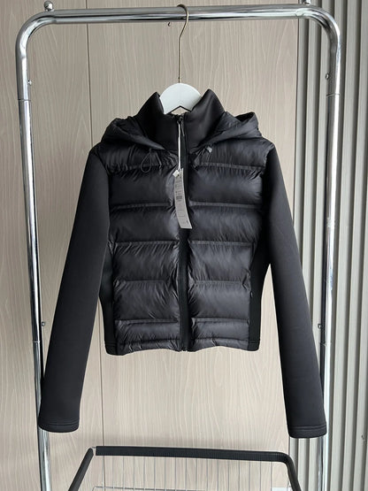 Women’s Lightweight Hooded Puffer Jacket with Zipper