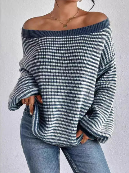 Ribbed Knit Long Sleeve Midi Dress