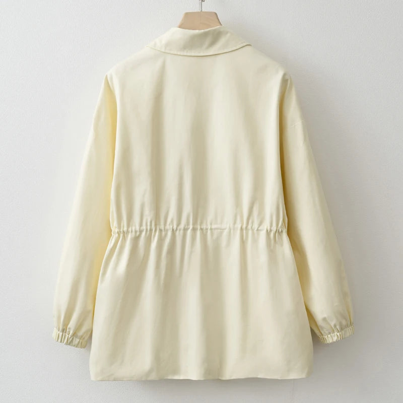 Women’s Adjustable Waist Zip Utility Jacket