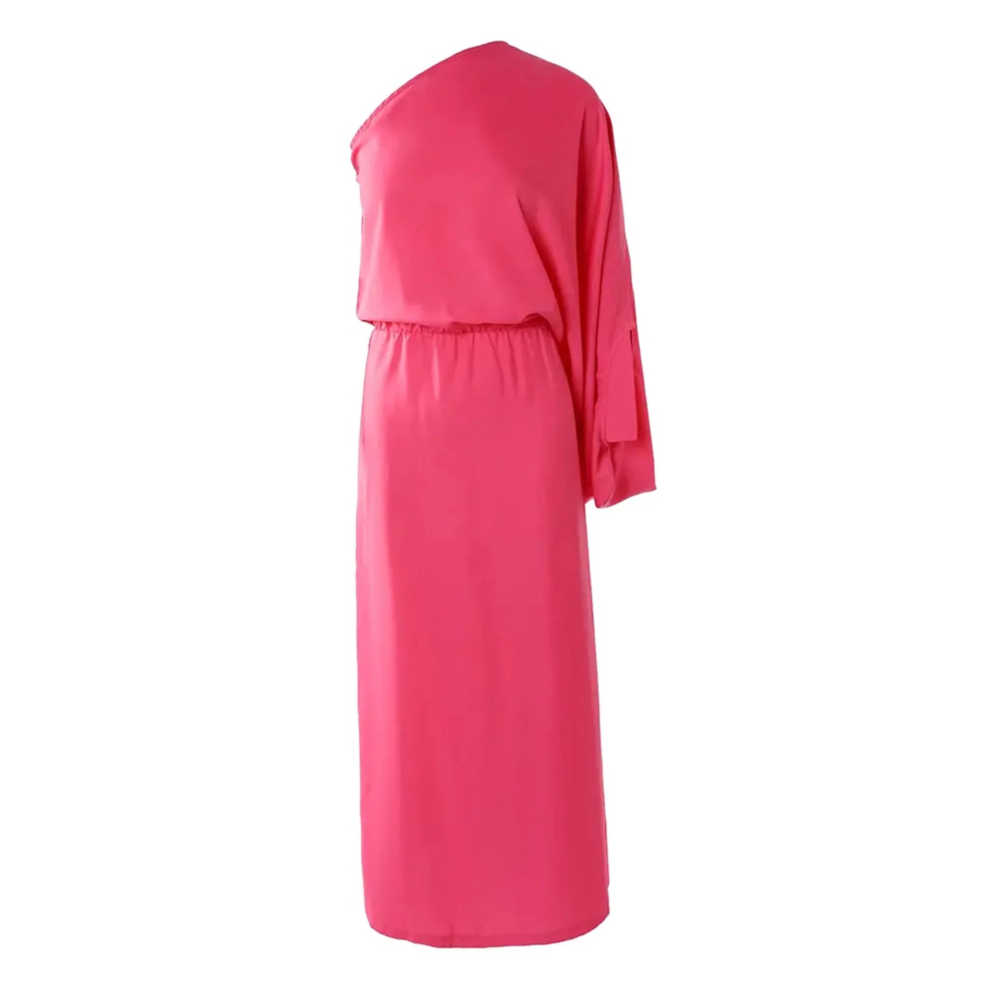 One-Shoulder Asymmetrical Slit Maxi Dress
