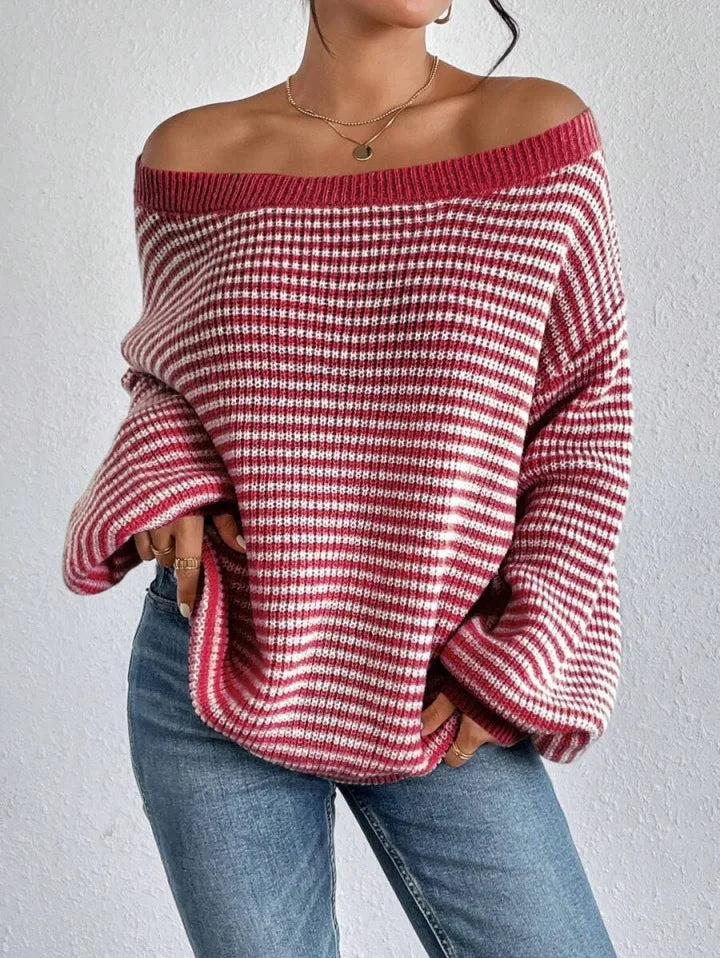 Ribbed Knit Long Sleeve Midi Dress