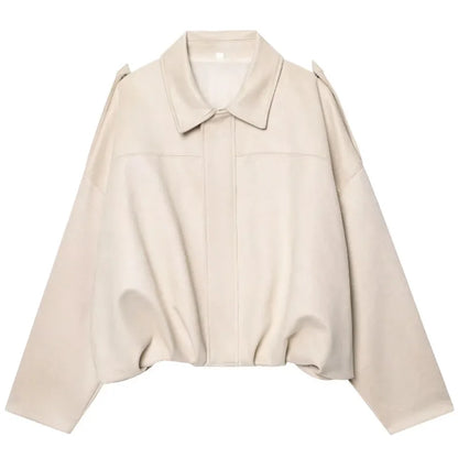 Women’s Faux Suede Bomber Jacket